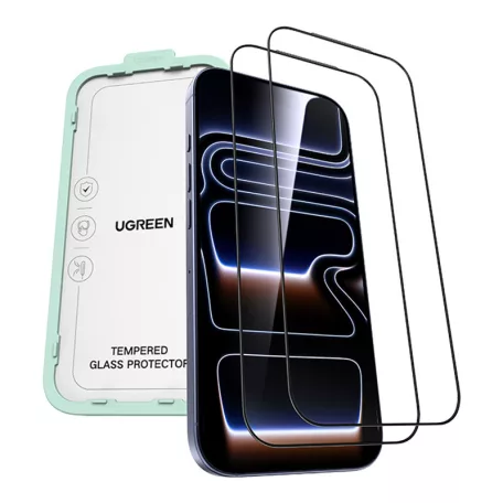 Ugreen SP1147 edzett üveg iPhone 17 Pro Max készülékhez (2 db)