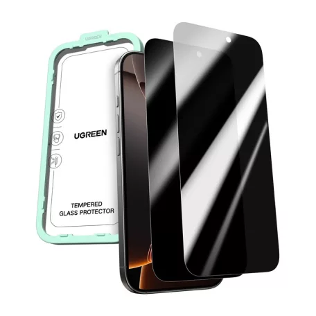 Ugreen SP1155 adatvédelmi edzett üveg iPhone 17 Pro készülékhez (2 db)
