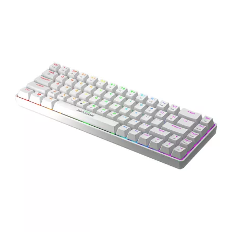 Fifine GK1W mechanikus billentyűzet, 65% RGB (fehér)