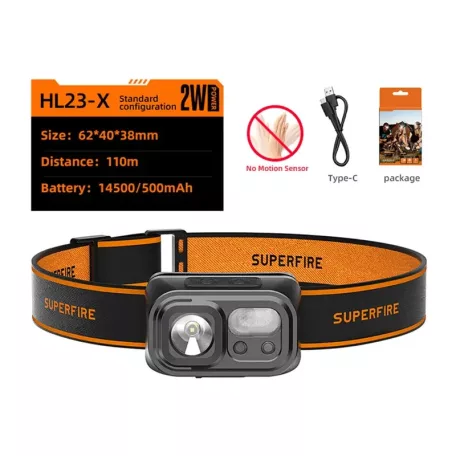 Superfire HL23-X fejlámpa
