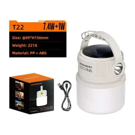 Superfire T22 kemping lámpa