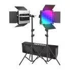 Neewer 2×660 PRO II RGB LED lámpa, 2×200CM