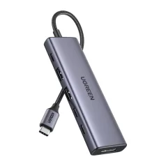   UGREEN CM511 USB-C 6 az 1-ben hub, 3x USB, DisplayPort, 4K 60Hz