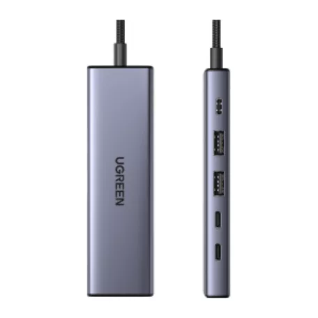 UGREEN CM511 USB-C 6 az 1-ben hub, 3x USB, DisplayPort, 4K 60Hz