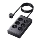 UGREEN S622 elosztó, 20 W, 6x AC, 3x USB, USB-C, 1,5 m-es kábel