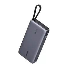   Powerbank 25000 mAh UGREEN PB552, 165W, beépített kábel, szürke.