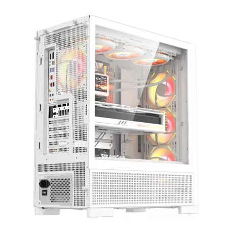 DarkFlash AIRNOVA számítógép-ház (fehér) + 3 ventilátor