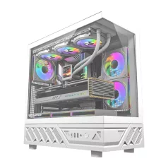 DarkFlash DS950 számítógép-ház (fehér) + 6 ventilátor
