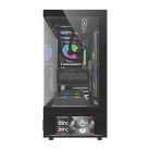 DarkFlash DS950V számítógép-ház kijelzővel (fekete) + 6 ventilátor