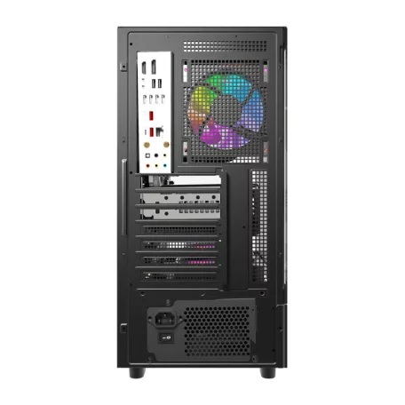 DarkFlash DS950V számítógép-ház kijelzővel (fekete) + 6 ventilátor