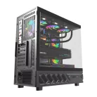 DarkFlash DS950V számítógép-ház kijelzővel (fekete) + 6 ventilátor