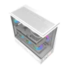 DarkFlash DS950V számítógép-ház kijelzővel (fehér) + 6 ventilátor