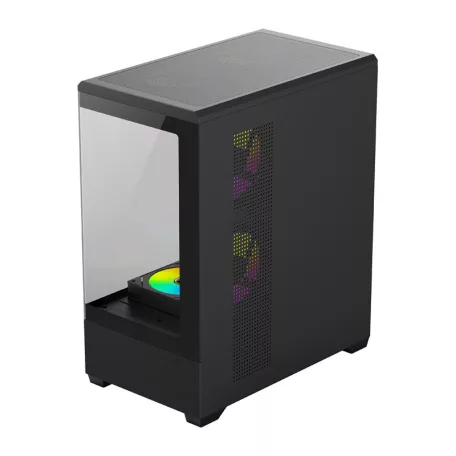 DarkFlash C365 számítógép-ház (fekete) + 5 ventilátor