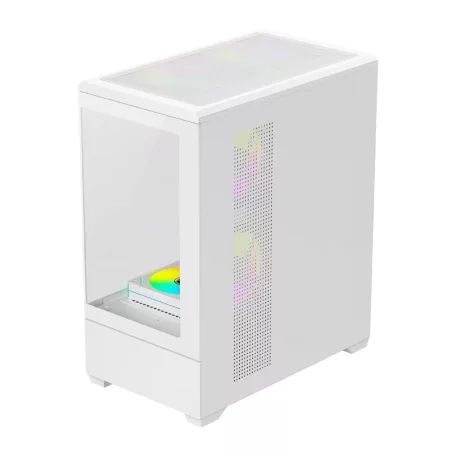 DarkFlash C365 számítógép-ház (fehér) + 5 ventilátor