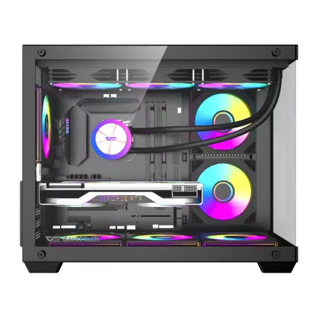 DarkFlash B275 PRO számítógép-ház (fekete) + 6 ventilátor