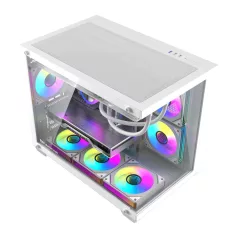   DarkFlash B275 PRO számítógép-ház (fehér) + 6 ventilátor