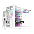 DarkFlash B275 PRO számítógép-ház (fehér) + 6 ventilátor
