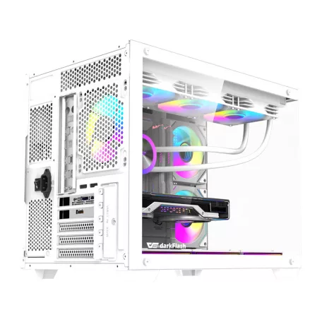 DarkFlash B275 PRO számítógép-ház (fehér) + 6 ventilátor