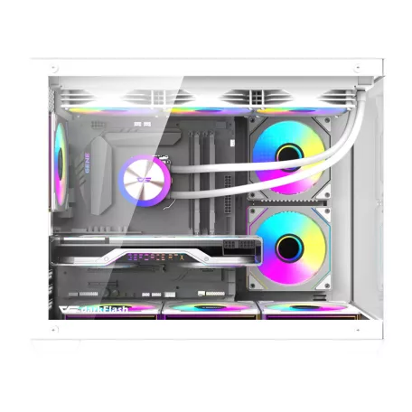 DarkFlash B275 PRO számítógép-ház (fehér) + 6 ventilátor