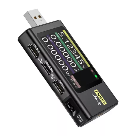 FNIRSI FNB58 USB port tesztelő, fekete