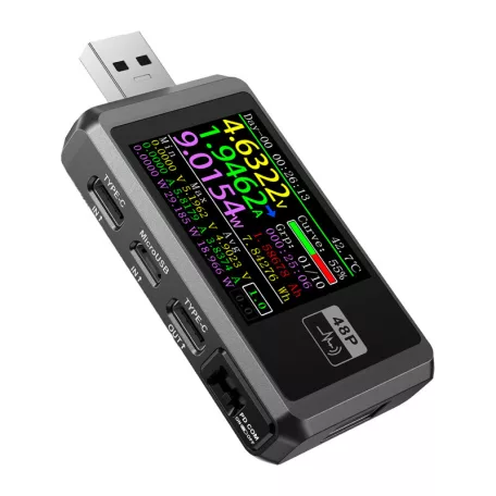 FNIRSI FNB48P USB port tesztelő, fekete