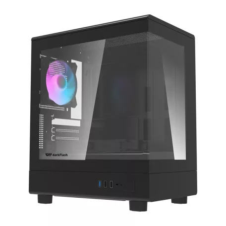 Darkflash DB330M számítógép-ház + 3 ventilátor (fekete)