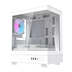   Darkflash DB330M számítógép-ház + 3 ventilátor (fehér)