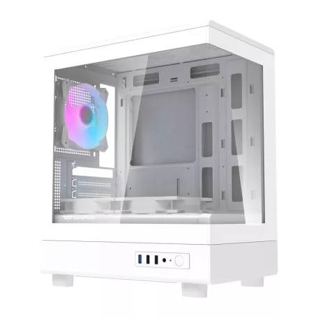 Darkflash DB330M számítógép-ház + 3 ventilátor (fehér)