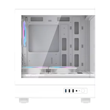 Darkflash DB330M számítógép-ház + 3 ventilátor (fehér)