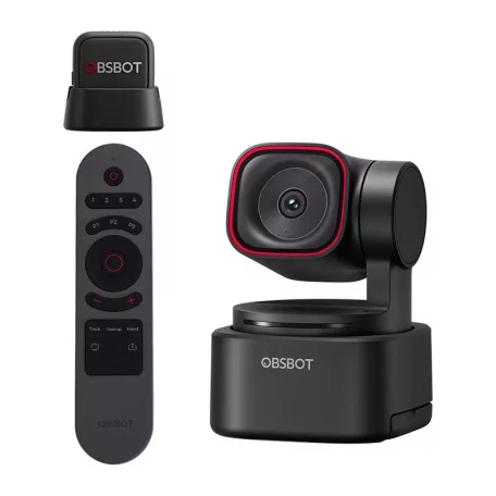 OBSBOT Tiny 3 Lite webkamera távirányítóval és mikrofonnal