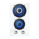 ISEASY MGBG-312A gázfőzőlap, 2 égő (fehér)