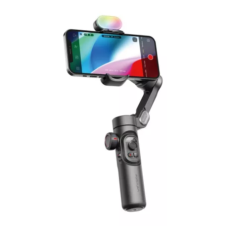 AOCHUAN XE gimbal RGB-megvilágítással (fekete)