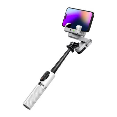AOCHUAN M1 Pro stabilizátor RGB-megvilágítással (fehér)