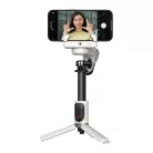 AOCHUAN M1 Pro stabilizátor RGB-megvilágítással (fehér)