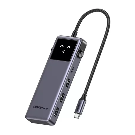 UGREEN CM889 6 az 1-ben USB-C – HDMI, 4K, 3x USB, 100 W PD