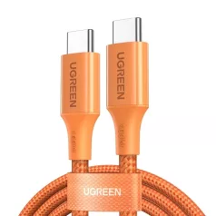 UGREEN L502 PD 5A 1 m-es USB-C kábel (narancssárga)