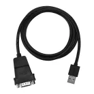 Ugreen CR104 USB-DB9/RS-232 kábel, 1,5 m (fekete)
