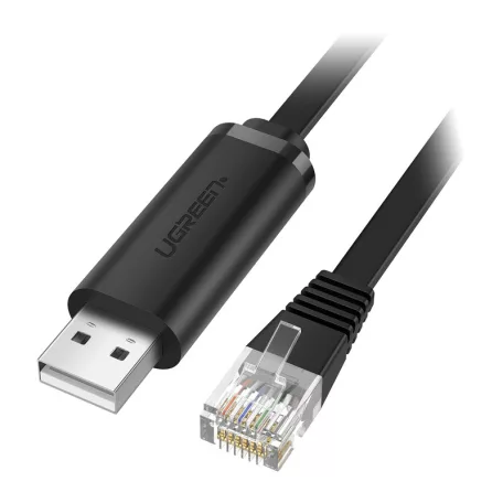 Ugreen CM204 USB-RJ45 konzolkábel, 3 m (fekete)