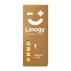   LINOGY AA Li-ion Pro akkumulátor készlet – 8 darabos készlet