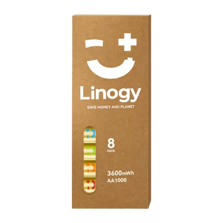 LINOGY AA Li-ion Pro akkumulátor készlet – 8 darabos készlet