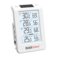   BALDRTHERM B0598 3-csatornás hőmérséklet- és páratartalom-mérő automatikus háttérvilágítással