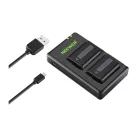 2 db Sony pótakkumulátor és egy NEEWER NP-FW50 töltő szett