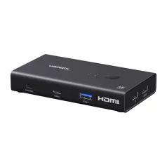 UGREEN AK502 KVM-kapcsoló, 2 bemenet, 1 kimenet