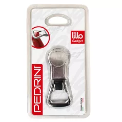   Pedrini 0014-4 sörnyitó, kupakemelő és újrazáró, szilikon és rozsdamentes acél kivitel