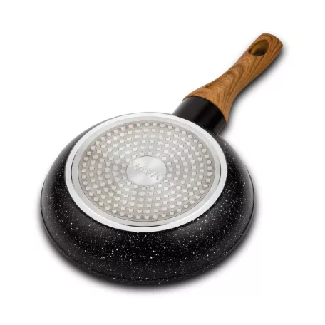 NAVA 10-144-100 serpenyő, 20 cm átmérő, tapadásmentes kőbevonat, indukciós főzőlapon