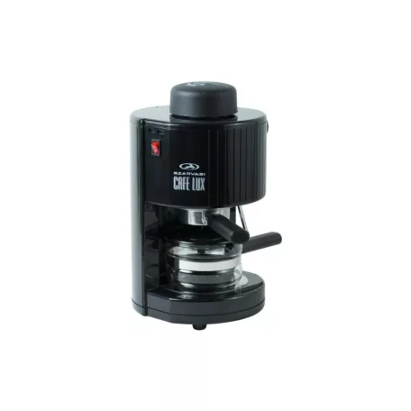 Szarvasi SZV-620 CAFE LUX kávéfőző, 800W, fekete színű, gőzcsappal, üveg kiöntő, biztonsági szelep, 304kPa nyomás