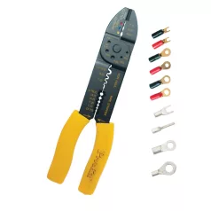   Pro'skit 8PK-313B kábelcsupaszoló és préselő fogó, 230 mm, több féle mérethez, szigetelt