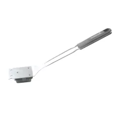   Barbecook BC-ACC-7027 army stílusú kétfunkciós tisztítókefe, rozsdamentes acél, khaki zöld nyél