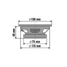 SAL BK 130 autóhangszóró pár, 130 mm, dupla kónusz, 2 x 50 Wmax, 4 Ohm, 50 - 19.0