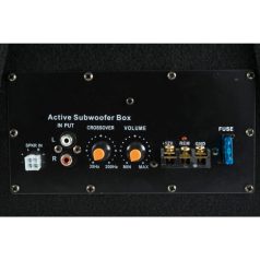   SAL BS 10/A aktív szubláda, 200 W, 250 mm hangszóró, polipropilén kónusz, 4 Ohm, 340 x 310 x 280 mm, 100 W erősítő